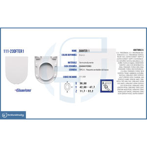 Copriwater Termoindurente Bianco Dianter 1 - Product Image 3