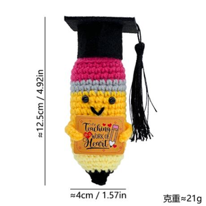 Lápices <span class=keywords><strong>de</strong></span> Ganchillo Positivos, Regalos para Maestros <span class=keywords><strong>de</strong></span> <span class=keywords><strong>Preescolar</strong></span>, Regalos <span class=keywords><strong>de</strong></span> Agradecimiento para Maestros, <span class=keywords><strong>Regalo</strong></span> <span class=keywords><strong>de</strong></span> Regreso a Clases, Lápiz <span class=keywords><strong>de</strong></span> Peluche Kawaii <span class=keywords><strong>de</strong></span> Ganchillo - Product Image 2