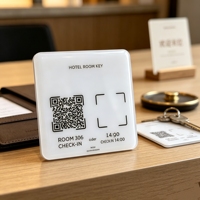Carte intelligente NFC RFID en PVC imprimé pour clé de chambre d'hôtel, carte de visite, paiement, mini-étiquette, utilisation dans les cafés et bibliothèques