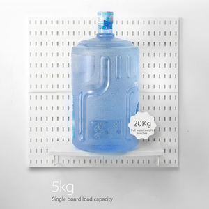Panel <span class=keywords><strong>de</strong></span> pared perforado <span class=keywords><strong>de</strong></span> plástico sin perforaciones |   Juego <span class=keywords><strong>de</strong></span> cajas <span class=keywords><strong>de</strong></span> almacenamiento con ganchos desmontables, libremente combinables |   Organizador para Cocina, Oficina o Taller - Product Image 3