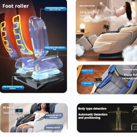 Chaise de produits de massage de soins de santé R6A avec masseur de jambe arrière de pied machine de massage complet du corps
