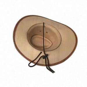 American <b>Western</b> Smooth Cowboy <b>Hats</b> Imitation Leather Sweatbands Outdoor Travel Party Four Seasons Unisex Z-19122715 5-8 Days - Product Image 6