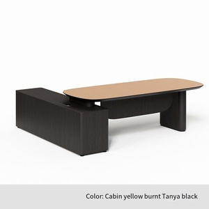 Modern Boss Executive Manager Table de <span class=keywords><strong>bureau</strong></span> du PDG Mobilier de <span class=keywords><strong>bureau</strong></span> design en verre en forme de L pour le <span class=keywords><strong>bureau</strong></span> du <span class=keywords><strong>directeur</strong></span> - Product Image 6