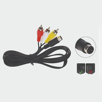 Cable AV Compuesto RCA para Consola SEGA Mega Drive 2, Cable de Audio y Video para TV, Repuesto para SEGA Genesis 2 y 3