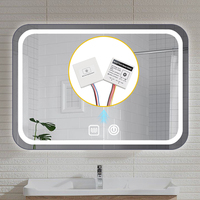 Capteur tactile pour interrupteur de capteur tactile de miroir de salle de bain Led avec fonction de désembuage et de gradation