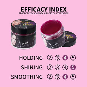 Logo privé traitement capillaire produit coiffant huile <span class=keywords><strong>de</strong></span> noix <span class=keywords><strong>de</strong></span> macadamia naturelle cire capillaire effet fort contrôle des bords - Product Image 2