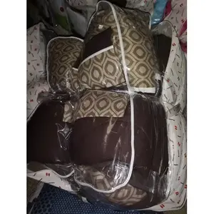 Ensemble de literie double Sindy 200x235 cm, motif géométrique, coton et polyester, 8 pièces, style moderne, usage domestique - Product Image 4