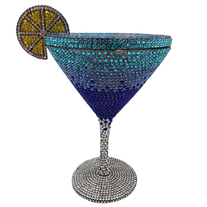 Women Cocktail Goblet Rhinestone Clutch Bag Special Crystal Evening Purse <b>Glitter</b> for Bars Nightclub Ballroom - Product Image 5