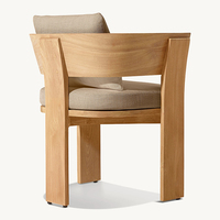 Ensemble de salle à manger extérieur en teck massif, résistant aux intempéries, de luxe, moderne, avec table extensible