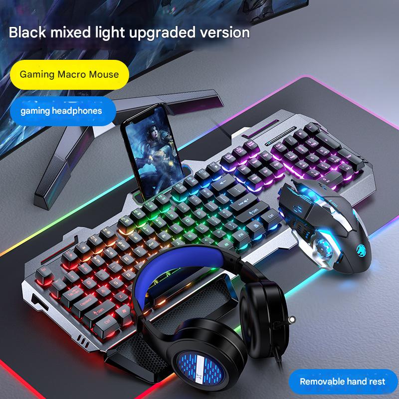 Silver and Black  palm rest+mouse+Headset