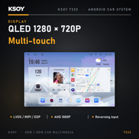 Lecteur Android universel pour voiture KSOY, autoradio, système audio de voiture, navigation GPS Android, Bluetooth, WiFi