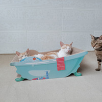 Chat grattoir salon Vertical Horizontal carton chats maison griffoir 51*35*20CM baignoire en forme de canapé