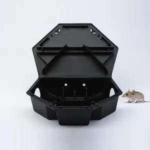 Boîte à appâts pour souris en plastique réutilisable Station de contrôle des rongeurs multi-prises pour tuer les rats et les souris nuisibles - Product Image 4