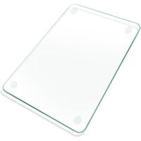 Planche à découper en verre trempé personnalisée, directement de l'usine, avec base en silicone antidérapante, transparente, pour la cuisine