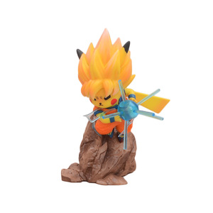 Saiyan Son <span class=keywords><strong>Goku</strong></span> Pikachu Pokemon jouets figurines anime gros Pokemon jouets Modèle décoration boîte décorations - Product Image 1