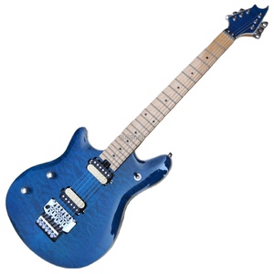 Flyoung Linkshänder E-Gitarre Blau mit Chrom Floyd Rose Brücke Musikinstrument - Product Image 1