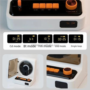 Écran LCD de bureau à domicile <span class=keywords><strong>avec</strong></span> lumière d'ambiance intégrée, haut-parleurs HiFi sans fil Bluetooth, lecteur <span class=keywords><strong>CD</strong></span> vertical <span class=keywords><strong>avec</strong></span> <span class=keywords><strong>radio</strong></span> - Product Image 3