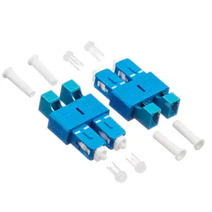 LC/UPC Female to SC/UPC Male Duplex Single Mode Plastic Fiber Optic Adapter/Mating Sleeve