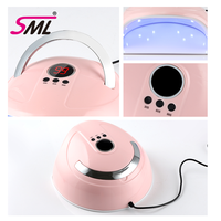 Lampe de séchage rapide pour ongles SML portable avec poignée, écran numérique et minuterie, pour usage domestique et professionnel, en plastique
