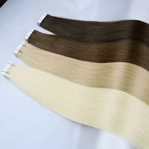 Extensiones de Cabello Adhesivas Moresoo Brasileñas Marrón Oscuro, Doble Trama a Máquina, 18 Pulgadas, Remy Liso, Añade Longitud y Volumen, 20 Piezas, 50g - Product Image 5