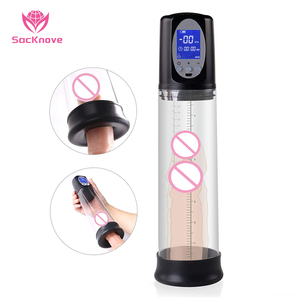 SacKnove maschio elettrico grande guarnizione in Silicone giocattoli per l'ingrandimento del vuoto prodotti per adulti del sesso ingrandisci la pompa del pene - Product Image 1