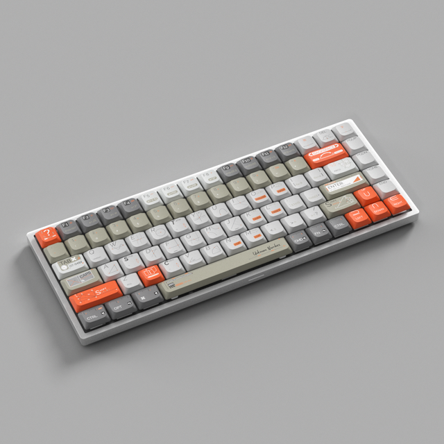 New Gasket Mini Ultra-slim Ultra-light 75% Layout Mechanical Keyboard Low-profile Kaih Switches Aluminum Case 4000mAh Battery