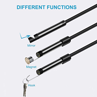 Kamera Endoskop Industri HD 3 in 1 480P 5.5mm 5M Kabel Keras IP67 USB untuk Inspeksi Android Windows Mac