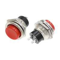 Saklar Tombol Tekan Elektronik Plastik DS-212 16mm 3A Momentary Horn Switch 1NC OFF-(ON)