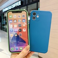 8 couleurs étui en silicone liquide doublure en velours pour iPhone 6 16 série 360 Protection complète étuis pour téléphone portable Promotion prix bon marché