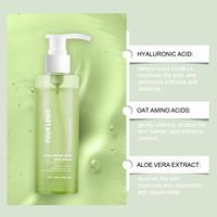Nettoyant Visage Hydratant et Régulateur de Sébum aux Herbes, Acide Hyaluronique, Hydratant, Éclaircissant, Anti-Âge, Vente en Gros