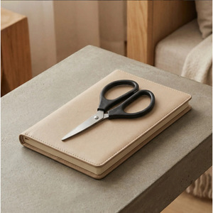 Office Scissors Stainless Steel Straight Head 18Cm Home Use Multipurpose Cutting Tool - Product Image 3