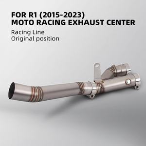 Sistema de Escape para Motocicleta, Silenciador de Tubo de Enlace Medio para Yzf R1, <span class=keywords><strong>Mt10</strong></span>, Conexión de Silenciador Original, 2022, <span class=keywords><strong>2023</strong></span>, 1 Unidad - Product Image 2