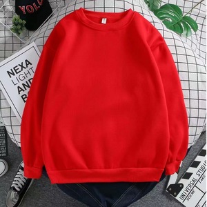 IStapromo Gifts Men Crew Neck Fleece Sweatshirt <b>Plain</b> Dyed Pullover <b>Hoodie</b> Breathable Knitted Long Sleeve Streetwear - Product Image 5