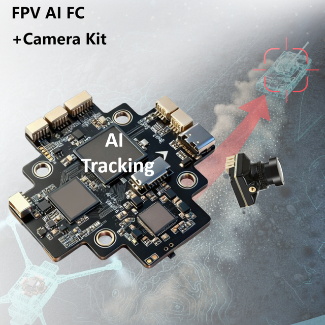 Two-in-One PX4 FPV Flight Controller with Intelligent Target AI Tracking Attacking Module FPV AI Locking Tracking System