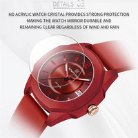 NAVIFORCE Officiel 7107 Montre Femme en Silicone, Design Original, Fabricant de Montres, Montre-Bracelet pour Dames, Haute Qualité