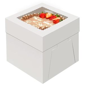 Cajas de embalaje de alimentos con logotipo personalizable de buena calidad, caja para Tartas, pantalla OEM y ODM, pasteles elegantes, <span class=keywords><strong>galletas</strong></span>, caja para tartas pequeñas - Product Image 3