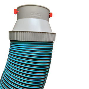 Tubo de PE absorbente de sonido elástico <span class=keywords><strong>TPV</strong></span> azul de alta calidad, piezas de conexión de extremo de aire fresco para mangueras de ventilación de electrodomésticos - Product Image 3