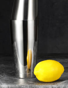 Shaker à <span class=keywords><strong>cocktail</strong></span> Boston réutilisable en acier inoxydable moderne PSC Silver, 530 ml (18 oz), en gros - Product Image 4