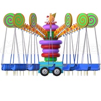 La fête foraine portable monte une remorque de foire montée sur des promenades à sensations fortes chaise volante samba à vendre