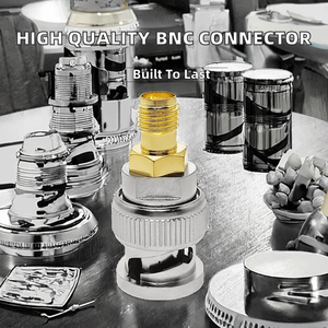 High Quality CCTV <b>Camera</b> Coaxial <b>Cable</b> Assembly RF 1P Hexagon Shape Twist on Coax RG59/RG6 BNC Male Connector - Product Image 2