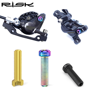 RT114/RT115/RT116/RT118/RT119 tornillo de freno de aceite de bicicleta de riesgo para <span class=keywords><strong>XT</strong></span>/<span class=keywords><strong>M8000</strong></span> titanio carretera MTB bicicleta pernos de freno hidráulico - Product Image 1