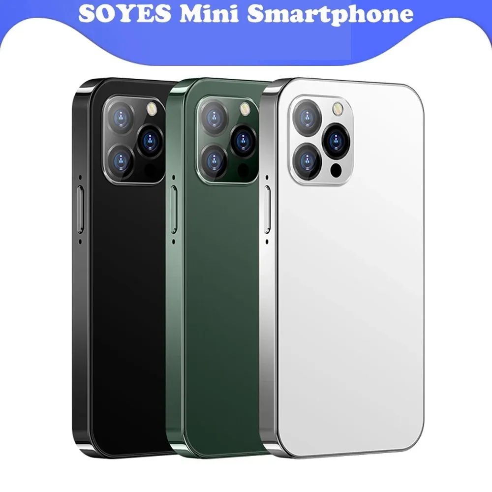 SOYES D13 Ponsel Mini 3G 4G, Ponsel SIM Ganda Tipe-c 900MAh Lampu LED SOS Super Modis Kartu Mini Kecil Ponsel VS XS11 XS12