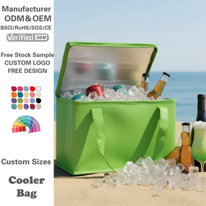Sac isotherme réutilisable en PP pour la livraison de nourriture, sac à lunch isotherme personnalisable avec votre logo sur mesure - Product Image 1