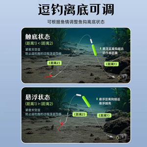 ชุดสายเบ็ดตกปลาคาร์พแบบสำเร็จรูปพร้อมตะขอเดี่ยว สำหรับตกปลาแบบทรอลลิ่ง ตกปลาแบบ Reverse Bottom Fishing ตะขอขนาดเล็ก พร้อมปลอกสีทอง - Product Image 3