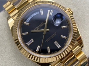 Reloj de Alta Calidad, Resistente al Agua, 40 mm, Fábrica ARF, Acero 904L, Movimiento 3255, Dorado Luminoso, Diamantes, Negro, Reloj de Buceo - Product Image 2