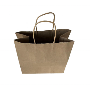 Bolsa de papel plano de <span class=keywords><strong>palomitas</strong></span> de maíz de caramelo Blanco marrón a prueba de grasa personalizada bolsa de papel Kraft biodegradable impermeable - Product Image 6