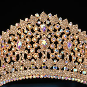 Coronas de Novia Hechas a Mano con Cristales y Pedrería, Estilo Europeo Vintage de Lujo, Chapadas en Plata y Aleación, Personalizadas - Product Image 3