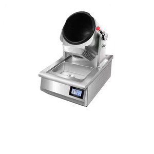 Macchina Automatica per Cucinare Riso Fritto in Acciaio Inox 5000W, Wok per Saltare in Padella, Attrezzatura da Cucina con Pentola Rotante per Ristoranti - Product Image 2