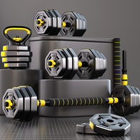 Discos de Pesas de PVC de 8 Lados con Revestimiento de Cemento para Entrenamiento de Fuerza con Mancuernas, Kettlebells y Barras
