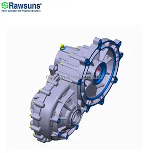 Rawsun ตัวแปลง AC มอเตอร์รถยนต์,ตัวลดเพลาขนาน + ชุดแปลงความแตกต่างของยานพาหนะไฟฟ้าชุดแปลงไฟรถยนต์ไฟฟ้าแบบสมบูรณ์